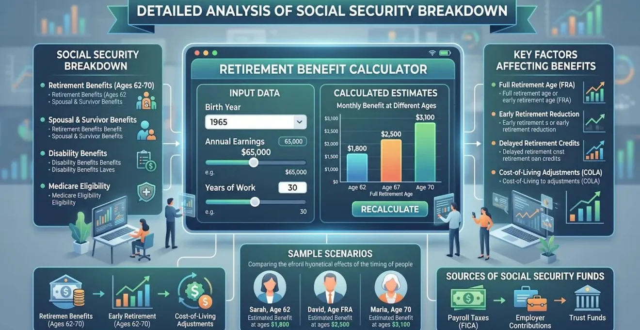 Analyse détaillée d'un décompte de Sécurité sociale avec calculatrice