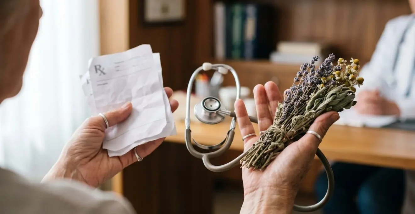Patient et médecin en discussion collaborative sur les alternatives thérapeutiques naturelles