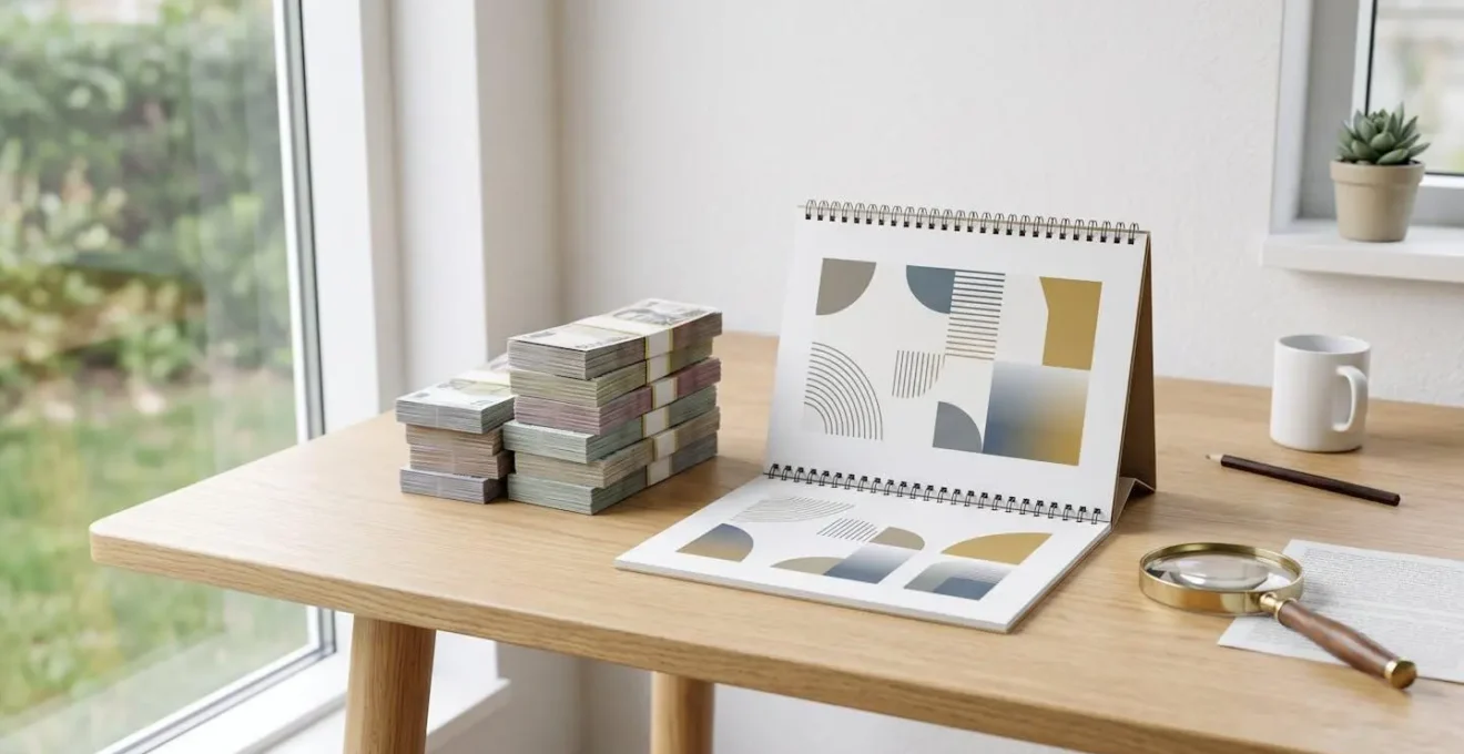 Métaphore visuelle du piège des promotions avec un calendrier et des billets symbolisant l'augmentation cachée